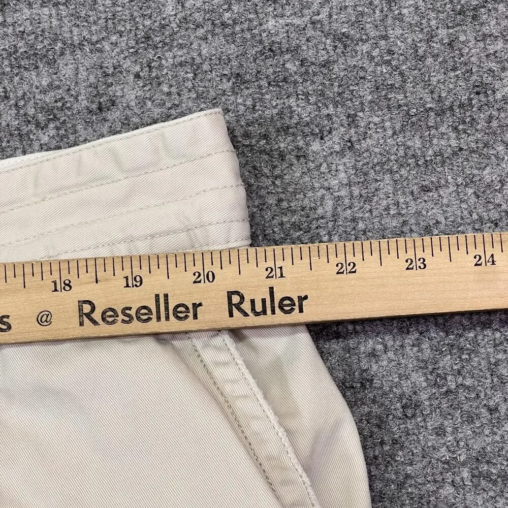 VTG Polo Ralph Lauren Cargo Shorts Mens 44B Beige Cotton Canvas 9 Inch Inseam